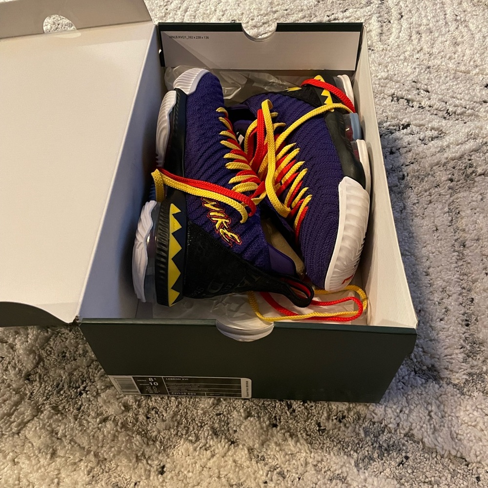 Lebron 16 “Martin”- Mens size 8.5 or womens size 10